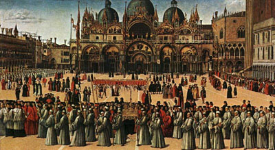 The Procession in Piazza San Marco, Galleria dell'Accademia, Venice 