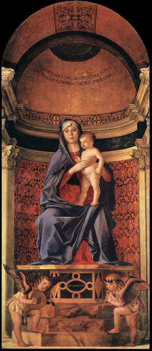 Virgin and Child, altarpiece, Santa Maria dei Frari, Venice 
