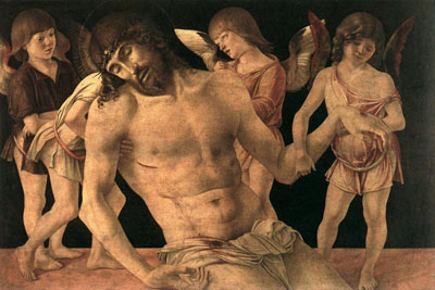 Dead Christ supported by angels, Pinacoteca Comunale, Rimini 