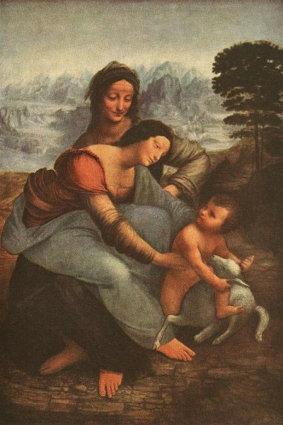 Virgin and Child with St Anne, Louvre 