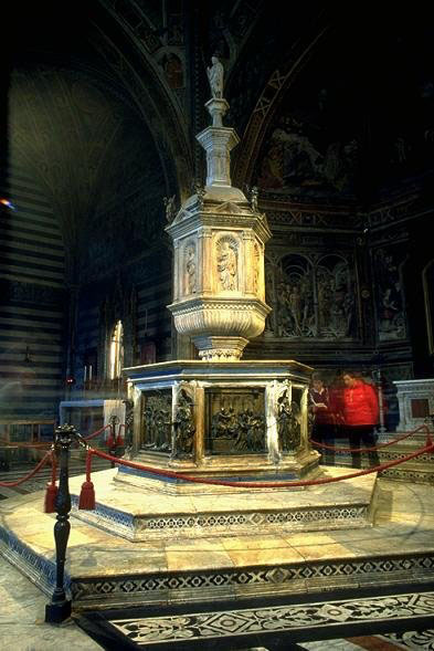 Font, Baptistery, Siena