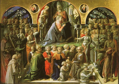 Coronation of the Virgin, Uffizi 