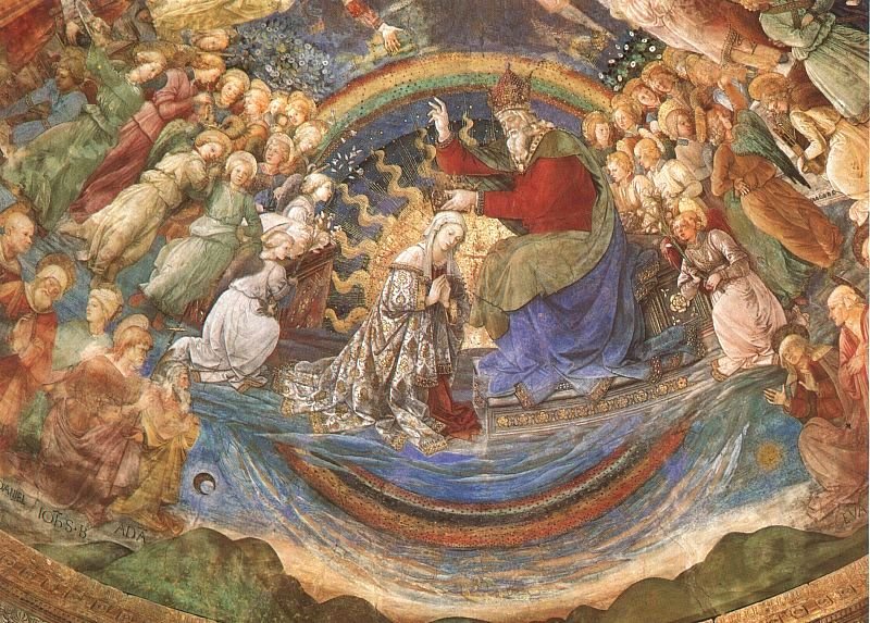 Coronation of the Virgin, fresco, Spoleto Cathedral 